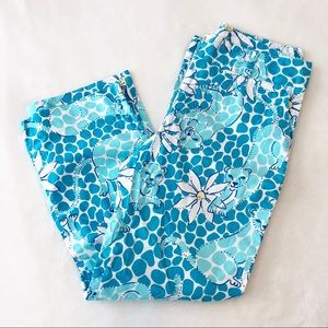 {Lilly Pulitzer} "Leopard Lounge" Cropped Pants